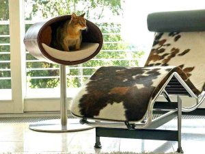 designer cat bed bauhaus rondo from pet-interiors